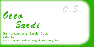 otto sardi business card